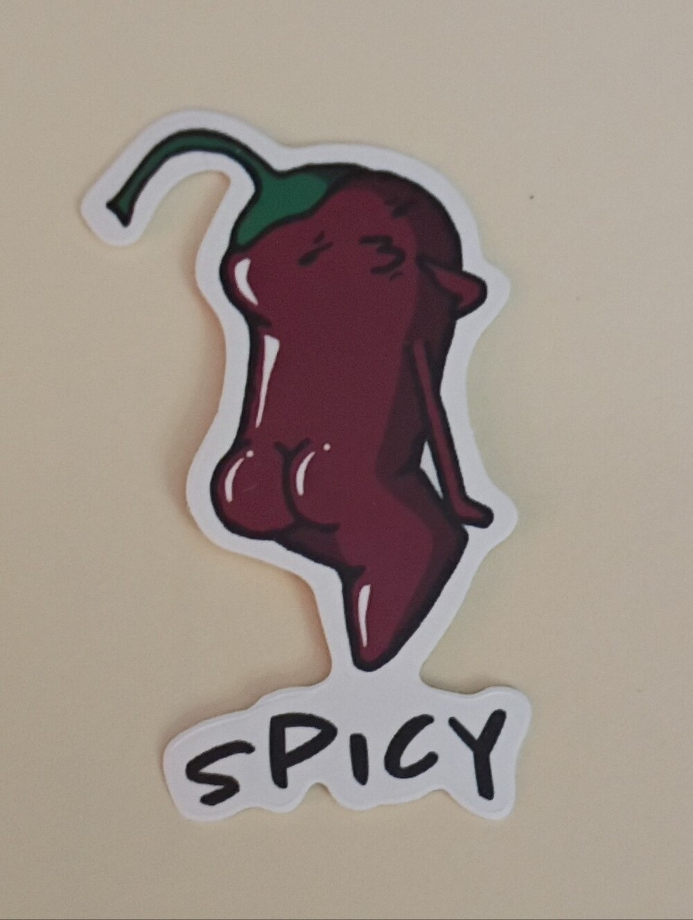 10/$10 Stickers Decal - Red Pepper Person Sticking Butt Out - Spicy 2